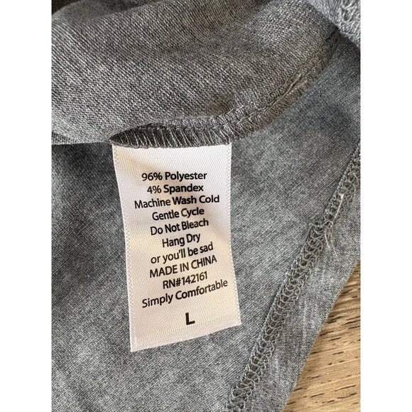 NWT LULAROE RANDY GREY WOMENS BLOUSE TOP SIZE L TAPESTRY 3/4 SLEEVE STRETCH - Picture 8 of 8